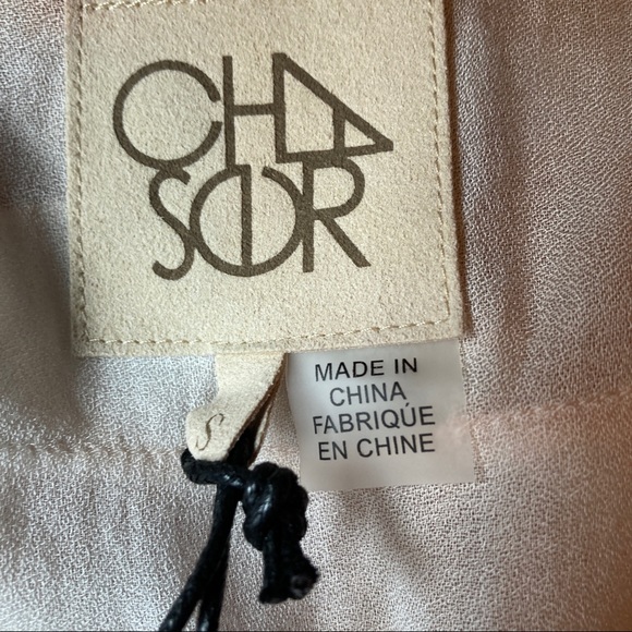 NEW Chaser peach dipdye button down shirt size S - Picture 6 of 6